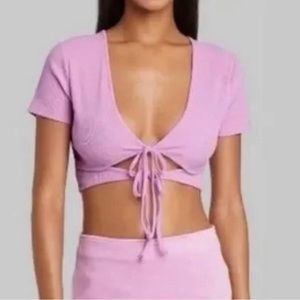 Wild Fable Lavender Crop Top Multi-Wear